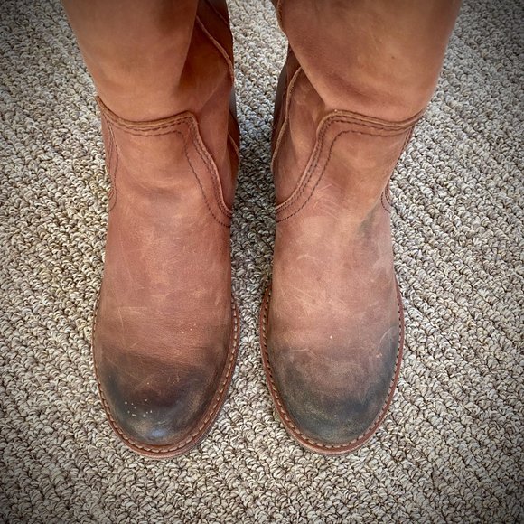 Halogen Tall Distressed Leather Riding Boot - Like New! - Picture 5 of 14